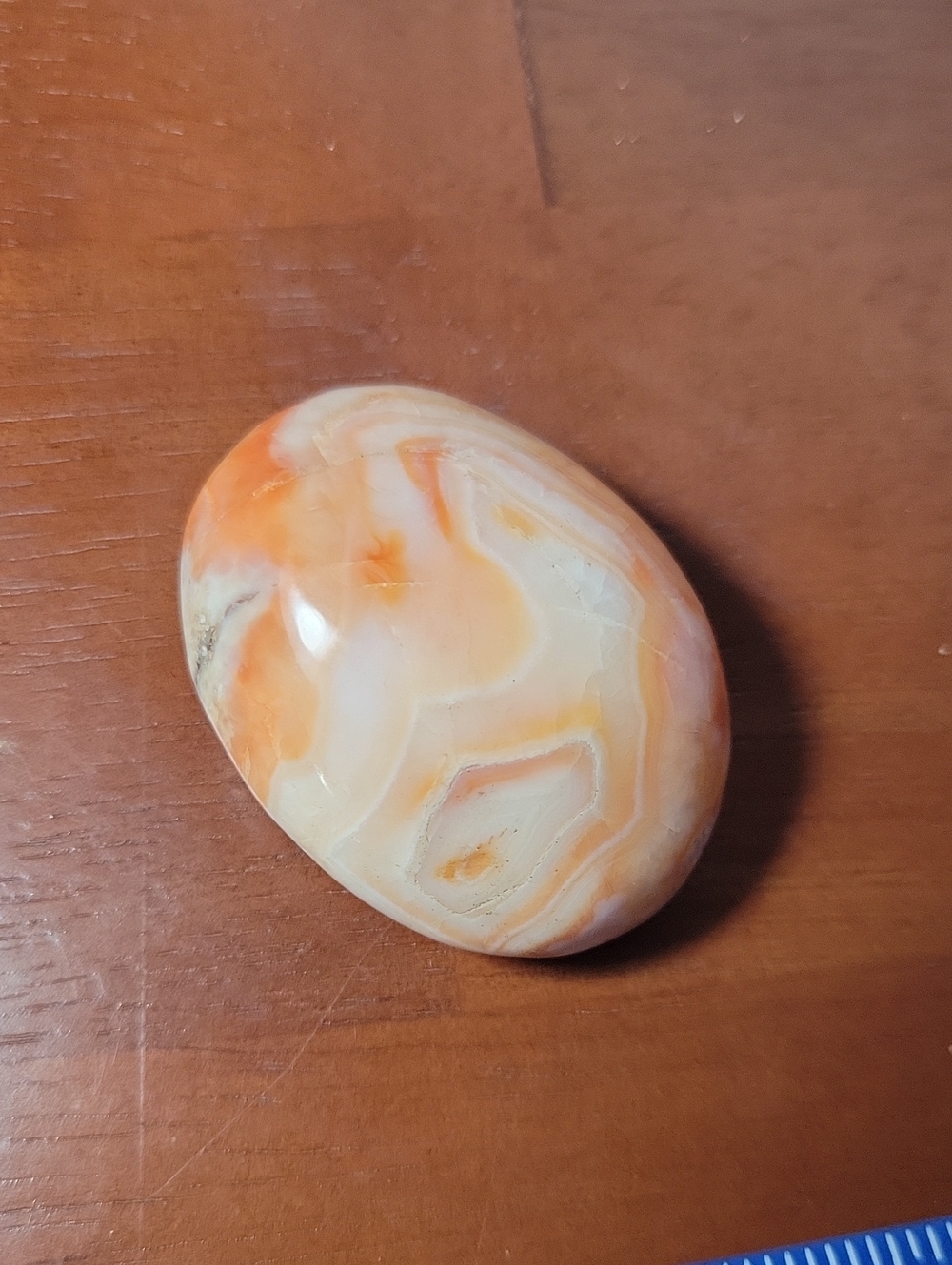 Polished Agate Carnelian Palm Stone Crystal